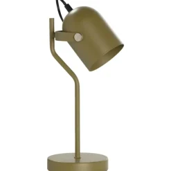 Tafellampen|Bureaulampen-Leen Bakker Bureaulamp Senn - groen metaal - 39xØ17,5 cm