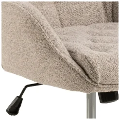 Giga Living Bureaustoel Beige Stof - Zithoogte 57cm - Alleri