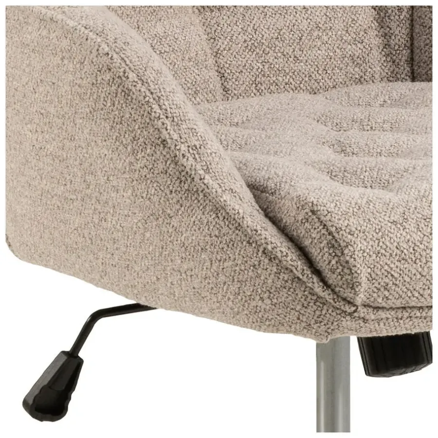 Giga Living Bureaustoel Beige Stof - Zithoogte 57cm - Alleri