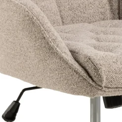 Giga Living Bureaustoel Beige Stof - Zithoogte 57cm - Alleri
