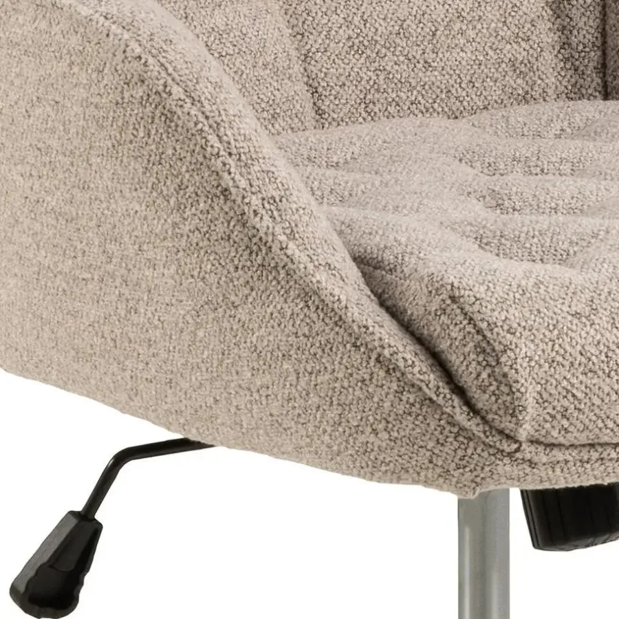 Giga Living Bureaustoel Beige Stof - Zithoogte 57cm - Alleri