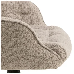 Giga Living Bureaustoel Beige Stof - Zithoogte 57cm - Alleri