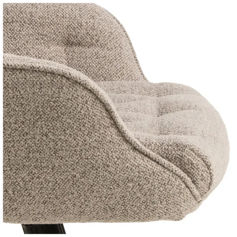 Giga Living Bureaustoel Beige Stof - Zithoogte 57cm - Alleri