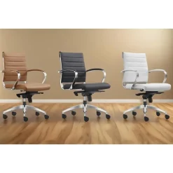 Bureaustoelen|Bureaustoelen-Sedero Bureaustoel Cádiz Cognac - 100% leder