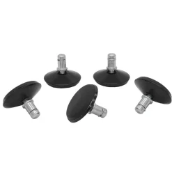 IVOL Bureaustoel glijders set - zwart - diameter 5cm