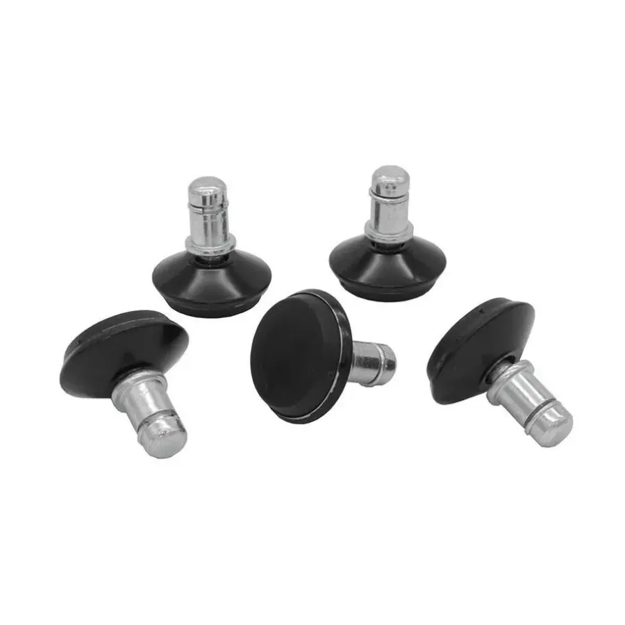 IVOL Bureaustoel glijders set - zwart - diameter 3,5cm