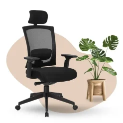 Bureaustoelen|Bureaustoelen-Sedero Bureaustoel Joy comfort - Voldoet aan NEN-EN 1335 norm - Zwarte stervoet