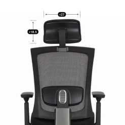 Bureaustoelen|Bureaustoelen-Sedero Bureaustoel Joy comfort - Voldoet aan NEN-EN 1335 norm - Zwarte stervoet