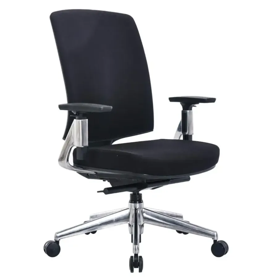 Bureaustoelen|Bureaustoelen-Sedero Bureaustoel Montana - Zwart - Voldoet aan NEN-EN 1335 norm