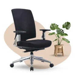 Bureaustoelen|Bureaustoelen-Sedero Bureaustoel Montana - Zwart - Voldoet aan NEN-EN 1335 norm