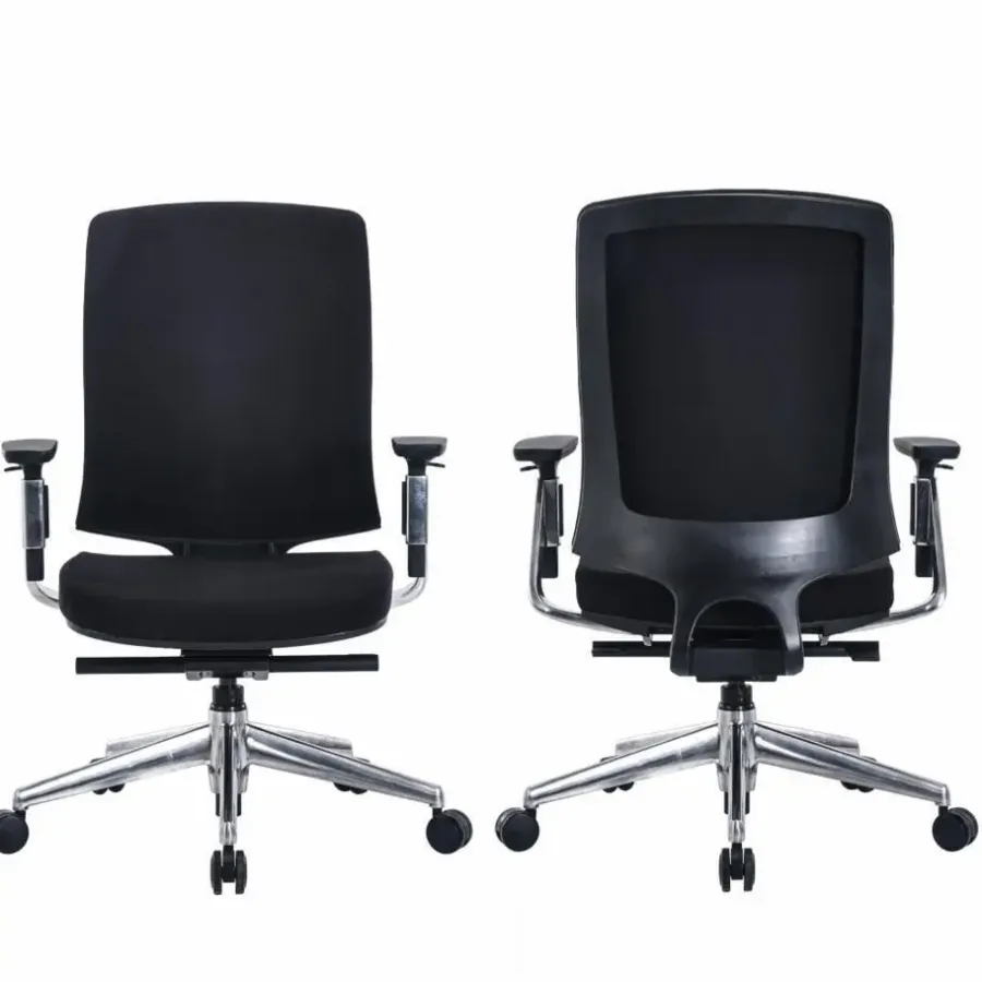 Bureaustoelen|Bureaustoelen-Sedero Bureaustoel Montana - Zwart - Voldoet aan NEN-EN 1335 norm