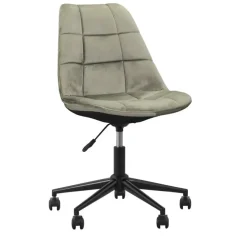 Bureaustoelen|Bureaustoelen-Leen Bakker Bureaustoel Senja - geblokt groen - zwart metaal