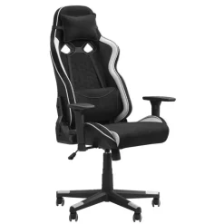 Gamestoelen-Leen Bakker Bureaustoel Senna - zwart/wit