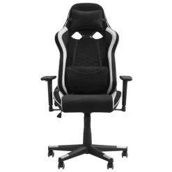 Gamestoelen-Leen Bakker Bureaustoel Senna - zwart/wit