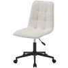 Bureaustoelen|Bureaustoelen-Nordlys Bureaustoel van beige stof met metalen onderstel