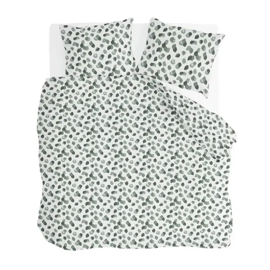 Lits-Jumeaux Dekbedovertrekken|Dekbedovertrekken-Byrklund - Dekbedovertrek Spotty Animal - 240x220 cm - Groen