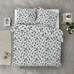 Lits-Jumeaux Dekbedovertrekken|Dekbedovertrekken-Byrklund - Dekbedovertrek Spotty Animal - 240x220 cm - Groen