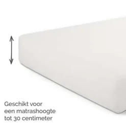 Hoeslakens-Byrklund - Hoeslaken Katoen - 180x220 cm - Off White
