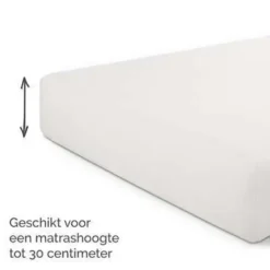 Hoeslakens-Byrklund - Hoeslaken Katoen - 180x220 cm - Off White