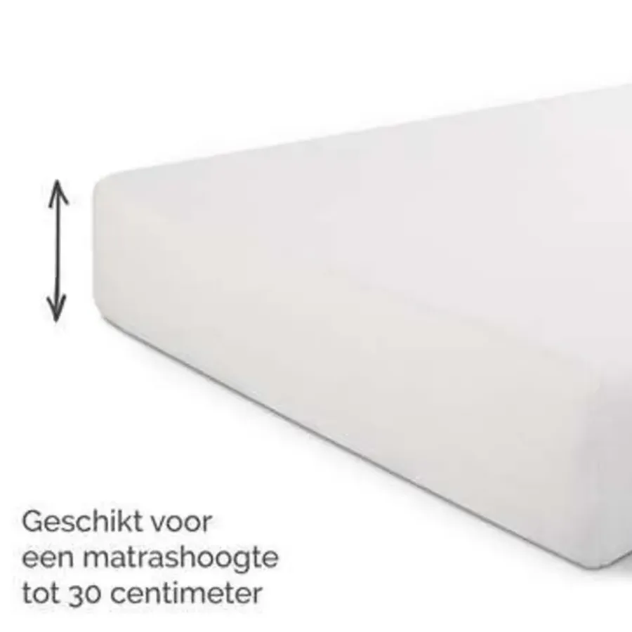 Byrklund - Hoeslaken Katoen - 180x200 cm - Wit