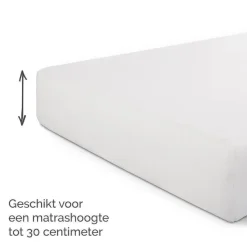 Byrklund - Molton Bed Basics Multifit - 90x200 cm - Wit