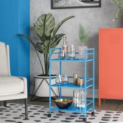 Trolleys-Novogratz Cache - Metalen rolwagen blauw