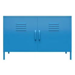 Wandkasten-Novogratz Cache - Wandkast met 2 blauwe metalen deuren