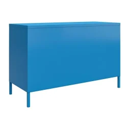 Wandkasten-Novogratz Cache - Wandkast met 2 blauwe metalen deuren