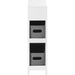 Hoge Kasten-Leen Bakker CACHI - Badkamerkast - Wit - 20 x 70 cm - MDF