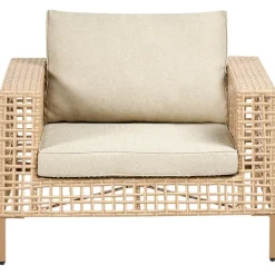 Loungesets-Leen Bakker CALASETTA - Loungeset 4-zits - Beige - Linkszijdig - PE rotan