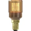 Lichtbronnen-Calex LED glasvezel - SMD - goudkleur - E14 - 2.3W - 65LM - dimbaar