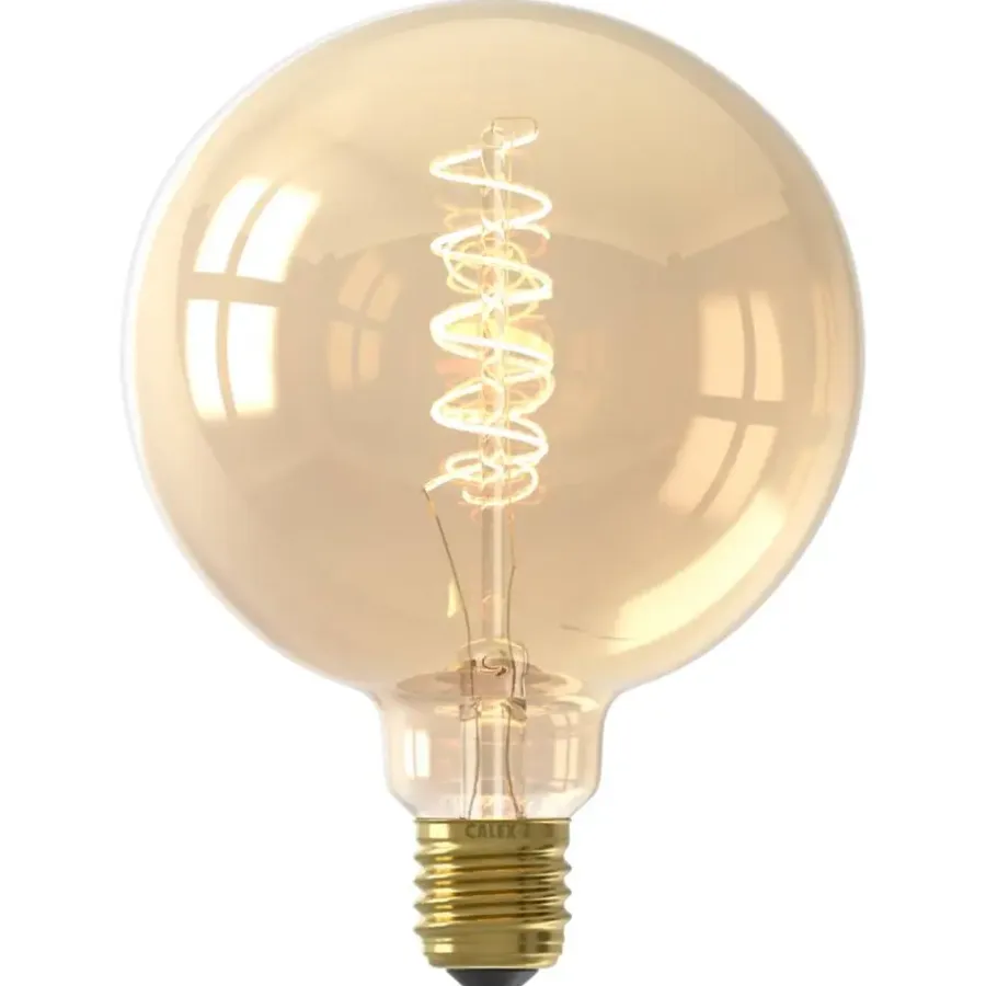 Lichtbronnen-Calex LED globe - G125 - goudkleur - E27 - 5,5W - 470LM - dimbaar