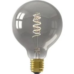Lichtbronnen-Calex LED globe - G95 - titaniumkleur - E27 - 4W - 136LM - dimbaar