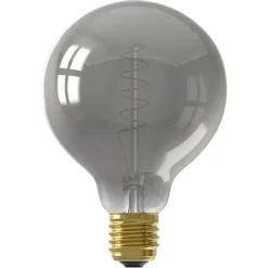 Lichtbronnen-Calex LED globe - G95 - titaniumkleur - E27 - 4W - 136LM - dimbaar