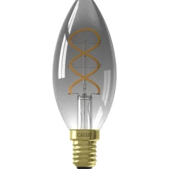 Lichtbronnen-Calex LED kaarslamp - titaniumkleur - E14 - 4W - 136LM - dimbaar