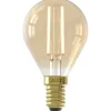 Lichtbronnen-Calex LED kogellamp - goudkleur - E14 - 3,5W - 250LM - dimbaar