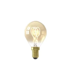 Lichtbronnen-Calex LED kogellamp - goudkleur - E14 - 2,5W - 136LM - dimbaar