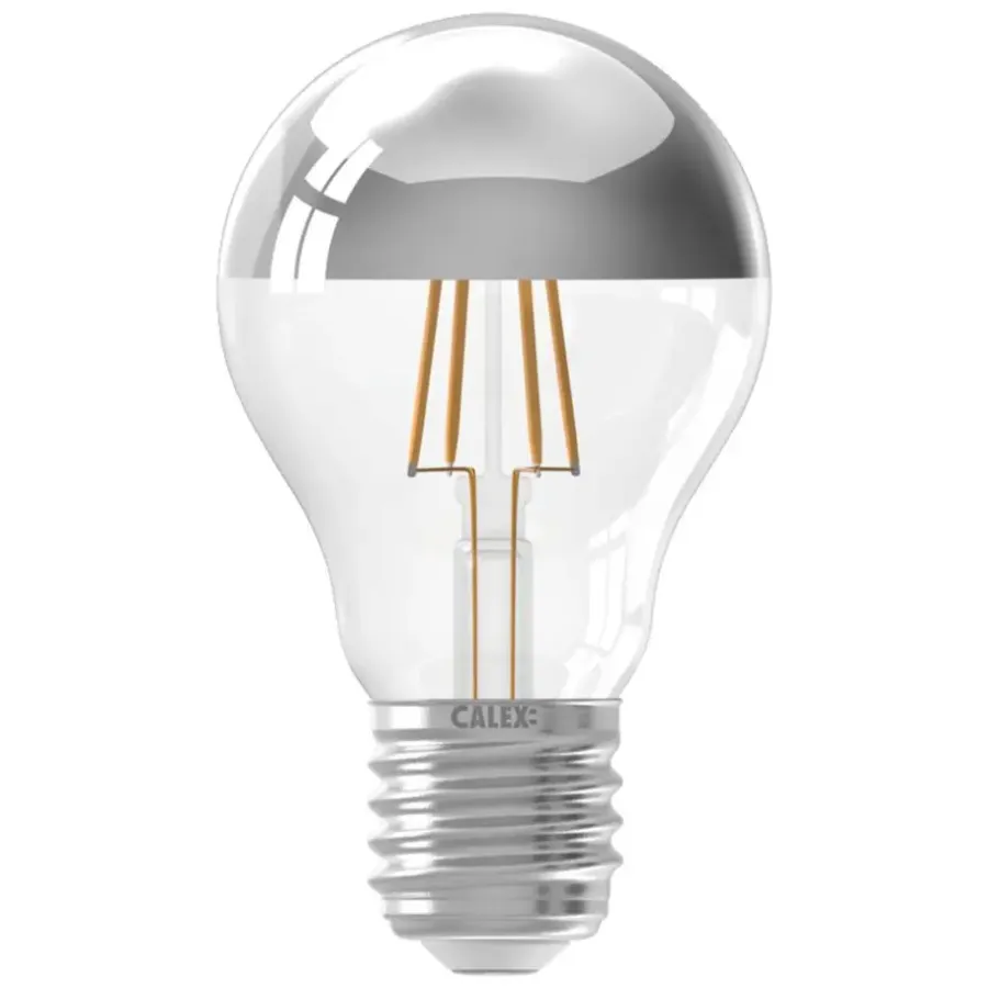 Lichtbronnen-Calex LED kopspiegellamp - chromekleur - E27 - 4.5W - 470LM - dimbaar