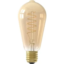 Calex LED rustieklamp - goudkleur - E27 - 5.5W - 470LM - 3steps dimbaar