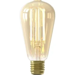 Lichtbronnen-Calex LED rustieklamp - goudkleur - E27 - 3,5W - 250LM - dimbaar