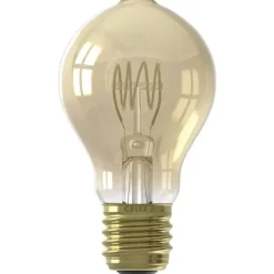 Calex LED standaardlamp - goudkleur - E27 - 5.5W - 470LM - dimbaar