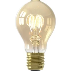 Lichtbronnen-Calex LED standaardlamp - goudkleur - E27 - 3,8W - 250LM - dimbaar