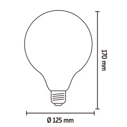 Calex Smart LED-globelamp G125 - goudkleurig - 7W
