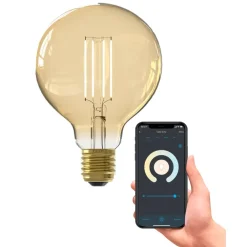 Slimme Led Lichtbronnen-Calex Smart LED-globelamp - goudkleur - 7W