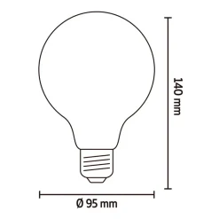 Slimme Led Lichtbronnen-Calex Smart LED-globelamp - goudkleur - 7W