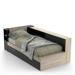 1-Persoons Bedden-CBA CALICOSY - Bed LIFE - - 87,7x119,2x229,4 cm