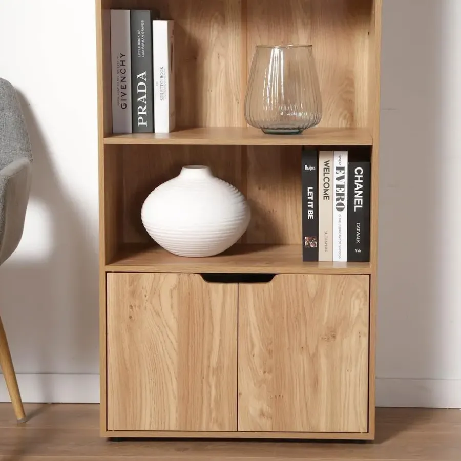 Calicosy - Boekenkast - Hout - 120x58,5x29 cm