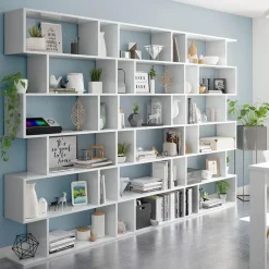 Boekenkasten|Boekenkasten-Calicosy - Boekenkast ATHENA - 192x80x24 cm