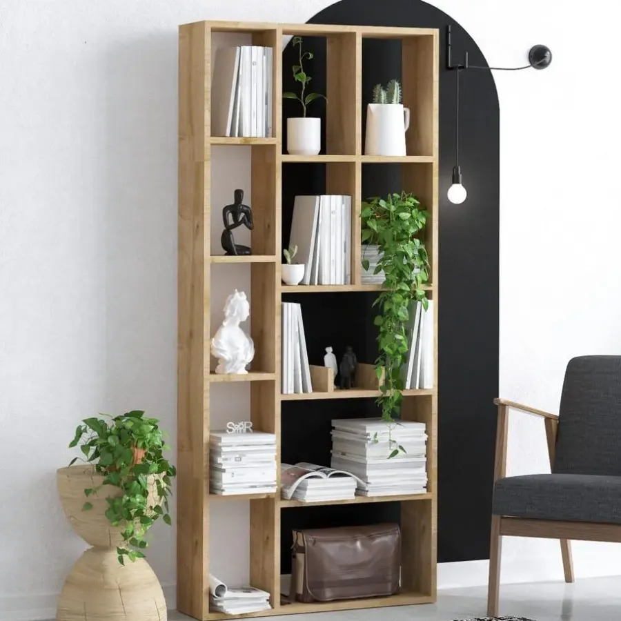 Boekenkasten|Boekenkasten-Calicosy - Boekenkast DEMIOS - 170x75x18 cm