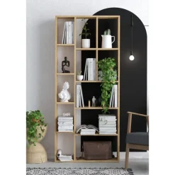 Boekenkasten|Boekenkasten-Calicosy - Boekenkast DEMIOS - 170x75x18 cm